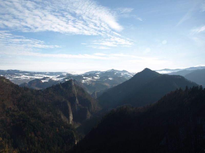 Sokolica , Holica z Zamkowej Góry - Pieniny